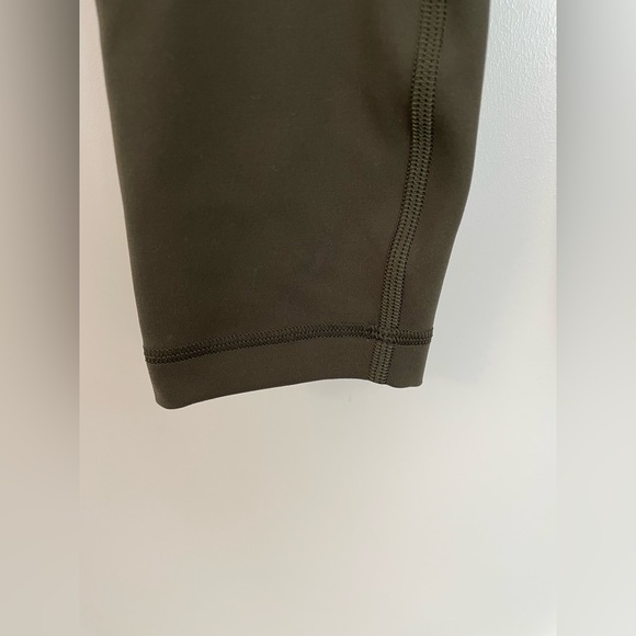 Lululemon Wunder Train Crop Leggings Dark Olive - Picture 11 of 16